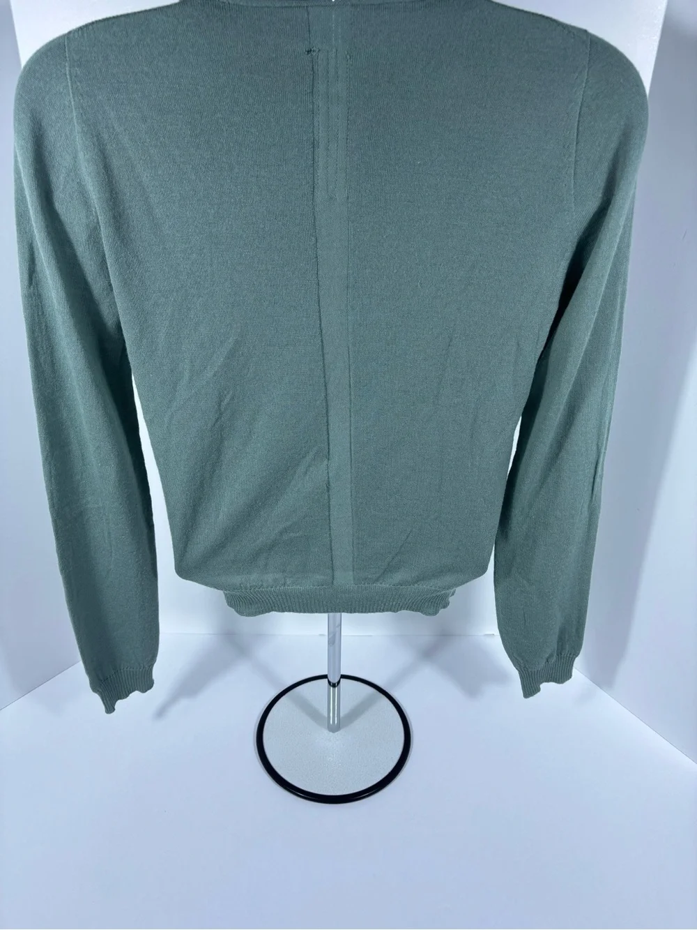 Rick Owens Strobe FW22 Aqua Virgin Wool Sweater – Size M - Picture 2 of 10